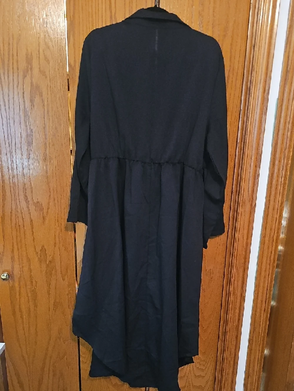 BloomChic Black Long-Sleeve Button-Down Dress - Picture 4 of 4